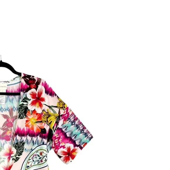 Chico's Ikat Floral Kimono - Picture 4 of 7
